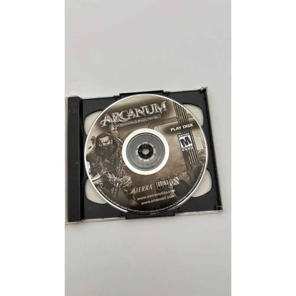 Arcanum of Steamworks & Magick Obscura Sierra Windows 95 / 98 PC CD-ROM Game VG